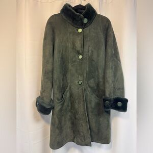 Vintage Maximilian Altamoda Green Fur Shearling Coat